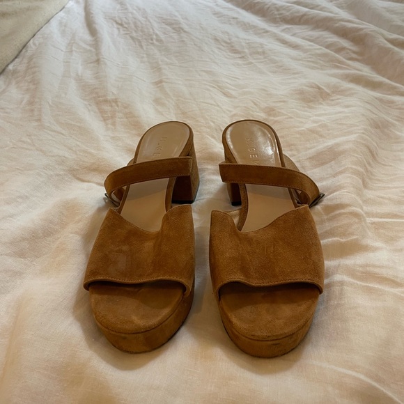 M. Gemi suede platform sandal heels - Picture 2 of 5